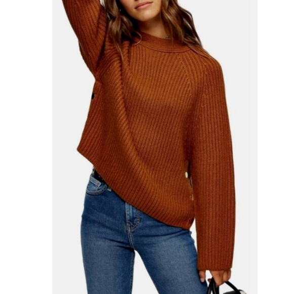 Topshop Sweaters - NWT Topshop - Burnt Orange Sweater Long Sleeve M